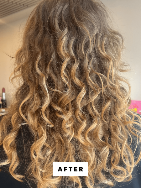 Selfie of Hoffmann after applying the Pantene ProV Miracles Miracle Bond Repair Conditioner